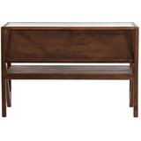 Light & Living Pomoćni stol sa staklenom pločom stola u prirodnoj boji 41x119 cm Yuki – | shoptok.hr