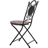 Bistro 3-dijelni mozaični bistro set s keramičkim pločicama boje cigle | shoptok.hr