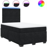 Maison Chic Box spring postelja - Vzmetna postelja z vzmetnico črna 120x200 cm žamet SL23643, (21880111) | Shoptok.si