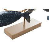  Ukrasna figura DKD Home Decor 53 x 9 x 45 cm Prirodno Plava zlatan Spirale Mediteran (2 kom.) | shoptok.hr