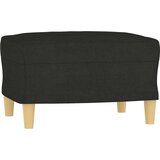  Sedežna garnitura 3-delna z vzglavniki črno blago, (20910633) | Shoptok.si