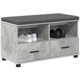  Haldna klop z blazino s predalom Betonsko siva 80 x 38 x 46 cm, (5000155687) | Shoptok.si