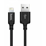 Hoco podatkovni kabel X14 Lightning na USB 1m 3A črn pleten Cene