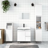 The Living Store Kopalniška omarica bela 65x33x60 cm inženirski les - Kopalniška Omarica, (21436913) Cene