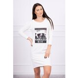 Kesi Dress with print Handle with ecru Cijene