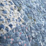 Bianca Plavi pamučan prošiven prekrivač 220x230 cm Floral Patchwork – | shoptok.hr