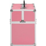 vidaXL Kovčeg za šminku 37 x 24 x 35 cm ružičasti aluminijski | shoptok.hr