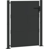 vidaXL Vrtna vrata Crna 100 x 125 cm Čelik s praškastim premazom | shoptok.hr