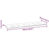  Jastuk za vrtnu klupu modri 180x50x4 cm od tkanine Oxford | Eponuda.ba