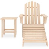  Vrtna stolica Adirondack s otomanom i stolićem od jelovine | shoptok.hr