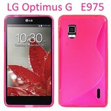  Gumijasti / gel etui S-Line za LG Optimus G E975 - roza Cene