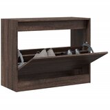 The Living Store Omarica za čevlje rjav hrast 80x34x63 cm inženirski les - Omarica Za Čevlje, (21485540) Cene