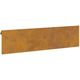 vidaXL Ograda protiv puževa 16 pcs Rđa 100 x 3,5 x 25 cm | shoptok.hr