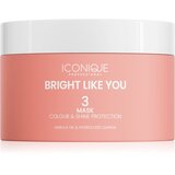 ICONIQUE Professional BRIGHT LIKE YOU Colour & Shine Protection Mask maska za obnovo in zaščito kože za barvane lase 200 ml | Shoptok.si