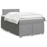 Krevet s oprugama i madracem svjetlosivi 120x190 cm od tkanine | shoptok.hr