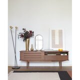 Kave Home Crna/u zlatnoj boji stojeća svjetiljka s metalnim sjenilom (visina 152 cm) Clemence – | shoptok.hr