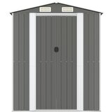 vidaXL Vrtna lopa svetlo siva 192x855x223 cm pocinkano jeklo | Shoptok.si