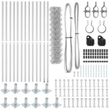  Ograde od lanca s betonskom podlogom 25 x 0,8 m Pocinčani čelik | Eponuda.com