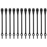INF 12-delne elastične silikonske vezalke za čevlje black, (21535457) | Shoptok.si