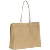Juta torba za kupovinu CALABRIA – laminirana iznutra/ pamučne ručke/ 35 × 44/5 × 15 cm