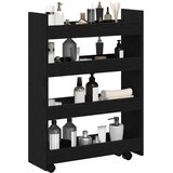  Uska kolica za pohranu Crni hrast 60 x 20 x 82 cm | shoptok.hr
