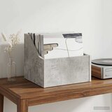  Kutija za LP ploče Betonska siva 37 x 33 x 32 cm | shoptok.hr