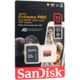 San Disk Mem. Kartica SDHC 32GB Extreme PRO 4K UHD V30 sa adapterom ZJ CN | ePonuda.com
