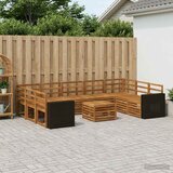  Setovi sofa 10 pcs Prirodna Čvrsto drvo akacije | shoptok.hr