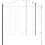  Vrtna Ograda 8 pcs Siva 170 x 190 cm Čelik s prahom premazan | shoptok.hr