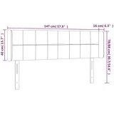  LED uzglavlje tamnozeleno 147x16x78/88 cm baršunasto | shoptok.hr