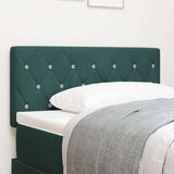 vidaXL Naslon za glavu s kristalnim gumbima, tamnozelena, 90 cm, baršun Cijene