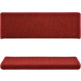  Prostirke za stepenice 15 kom 65x21x4 cm crvene pravokutni rub | shoptok.hr