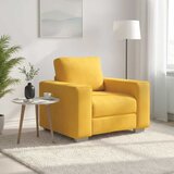 SOFA fotelja svijetložuta 100x77x82 cm korduro tkanina - Svjetložuta 1 100 cm Cijene