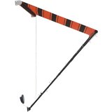  Zložljiva tenda z LED lučmi 250x150 cm oranžna in rjava, (20610380) | Shoptok.si