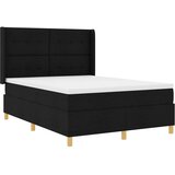  s opruga kutije s LED trakama Crna 140 x 200 cm tkanina | shoptok.hr