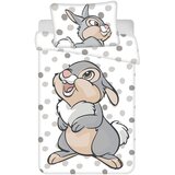 Jerry Fabrics Bela/siva bombažna otroška posteljnina za otroško posteljico 100x135 cm Thumper "Dots" – | Shoptok.si