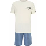 Tommy Hilfiger Underwear Kratka pižama svetlo bež / mornarska / oranžna / rdeča