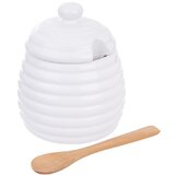 Orion Posoda za med z žličko, porcelan, WHITELINE, 340 ml, (5000037242) Slike