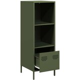 vidaXL Visoka komoda maslinastozeleni 35x39x103,5 cm od čelika | shoptok.hr