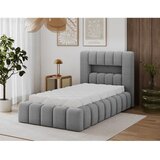 ELTAP Sivi tapecirani krevet s prostorom za odlaganje s podnicom 90x200 cm Lamica – | shoptok.hr