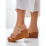 Resti Women's wedge sandals with rhinestones and glitter Glittera | Shoptok.si