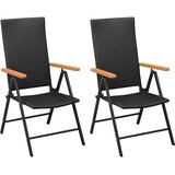  3-dijelni vrtni blagovaonski set crno-smeđi | shoptok.hr
