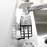 YAMAZAKI Črno kovinsko držalo za detergent z namestitvijo brez vrtanja Film Hook – | Shoptok.si