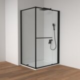 Copen atlas pro 1V pravougaona tuš kabina matt black, staklo 6mm - 100x80x200 cm C-02-B43K10801V Cene