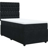 vidaXL Box spring krevet s madracem crni 100x200 cm baršunasti | shoptok.hr