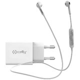 Celly punjač 18W usb-c + bluetooth slušalice bela | ePonuda.com