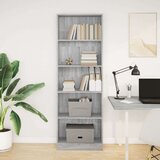 vidaXL Knjižna omara siva sonoma 60x24x176 cm inženirski les | Shoptok.si