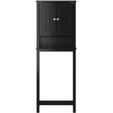  Spremište iznad toaletne školjke BERG crno 60x27x164,5cm drveno | Eponuda.com
