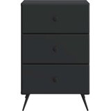  Noćni ormar s ladicama Crna 43 x 41 x 66 5 cm Konstruirano drvo | shoptok.hr