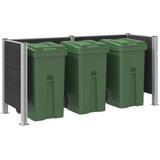  Ograda za kante za smeće Siva 237 x 85 x 115 cm Aluminij i WPC | shoptok.hr